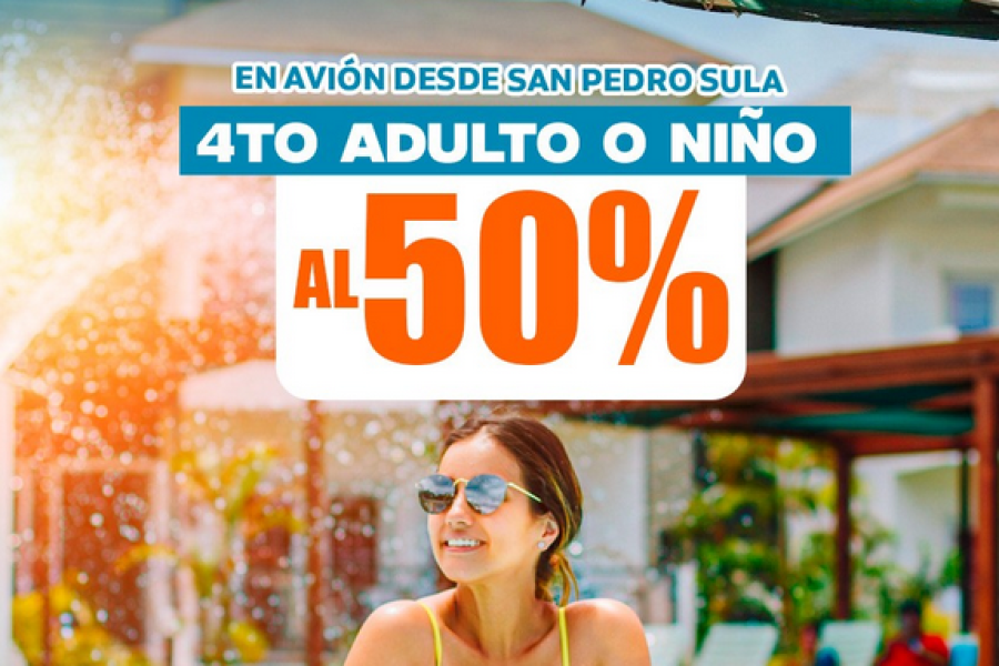 Henry Morgan Beach Resort – 4to adulto o Niño Gratis – Avion SPS